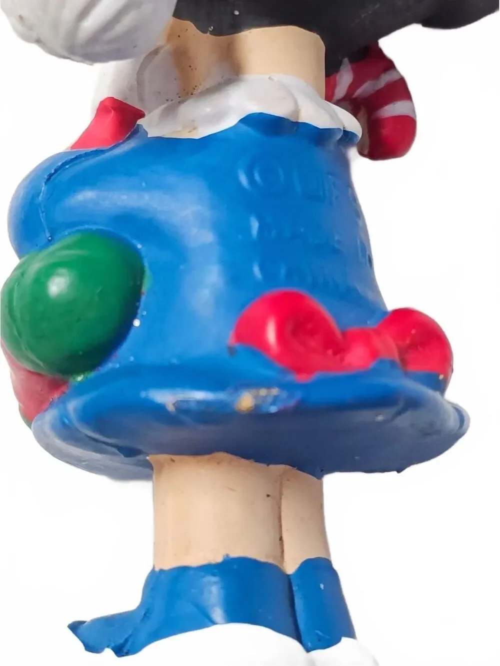 Vintage Peanuts Lucy Christmas Figurine Santa Hat & Stocking Holiday Decor, Read